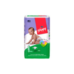 Bella Baby Happy Diapers Large, 48 Count